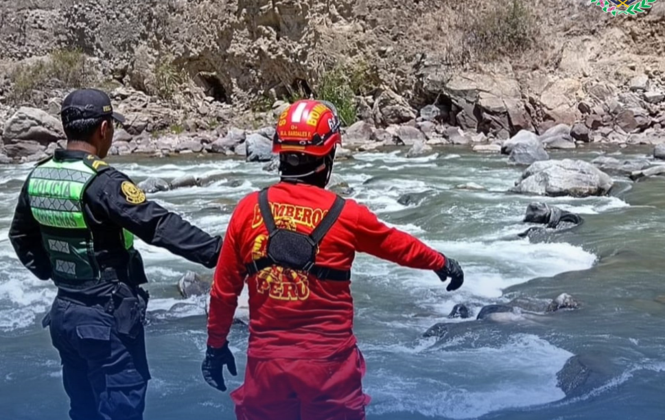 ACCIÓN CONJUNTA PERMITE RECUPERAR CUERPO DE CIUDADANO ARRASTRADO POR EL RÍO PACHACHACA